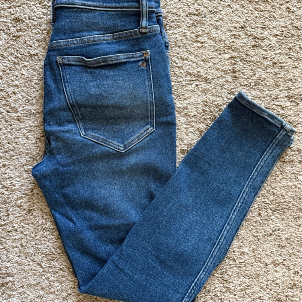 Madewell Women's Skinny Jeans - Dark Blue